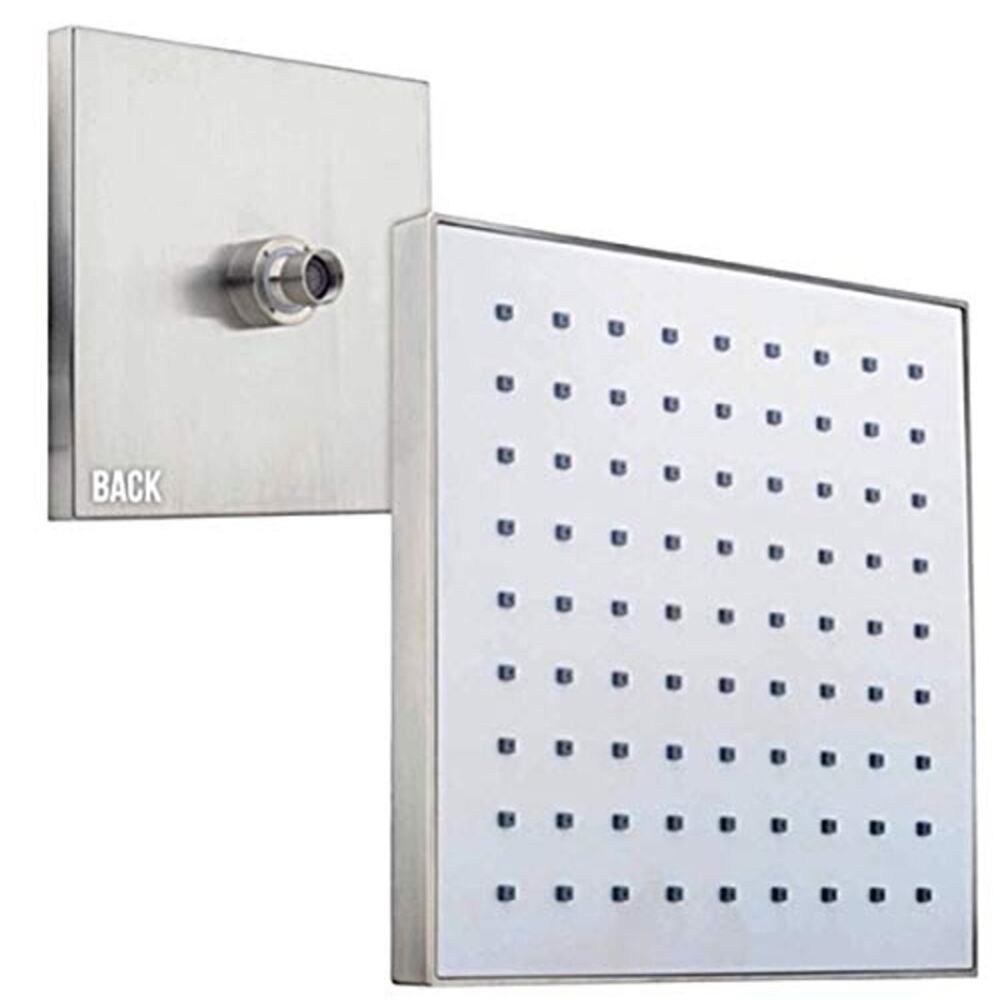 Miseno MNOSH625EBN 1.8 GPM Single Function Rain Shower Head, Brushed Nickel